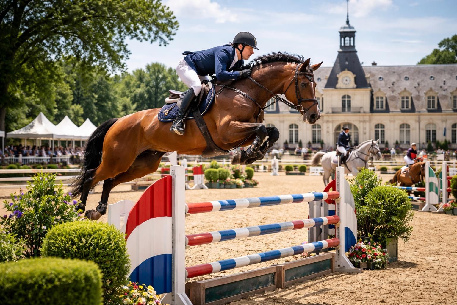 découvrez les loisirs équestres aux haras nationaux : concours hippiques, saut d'obstacles (cso) et dressage pour tous les passionnés de chevaux.
